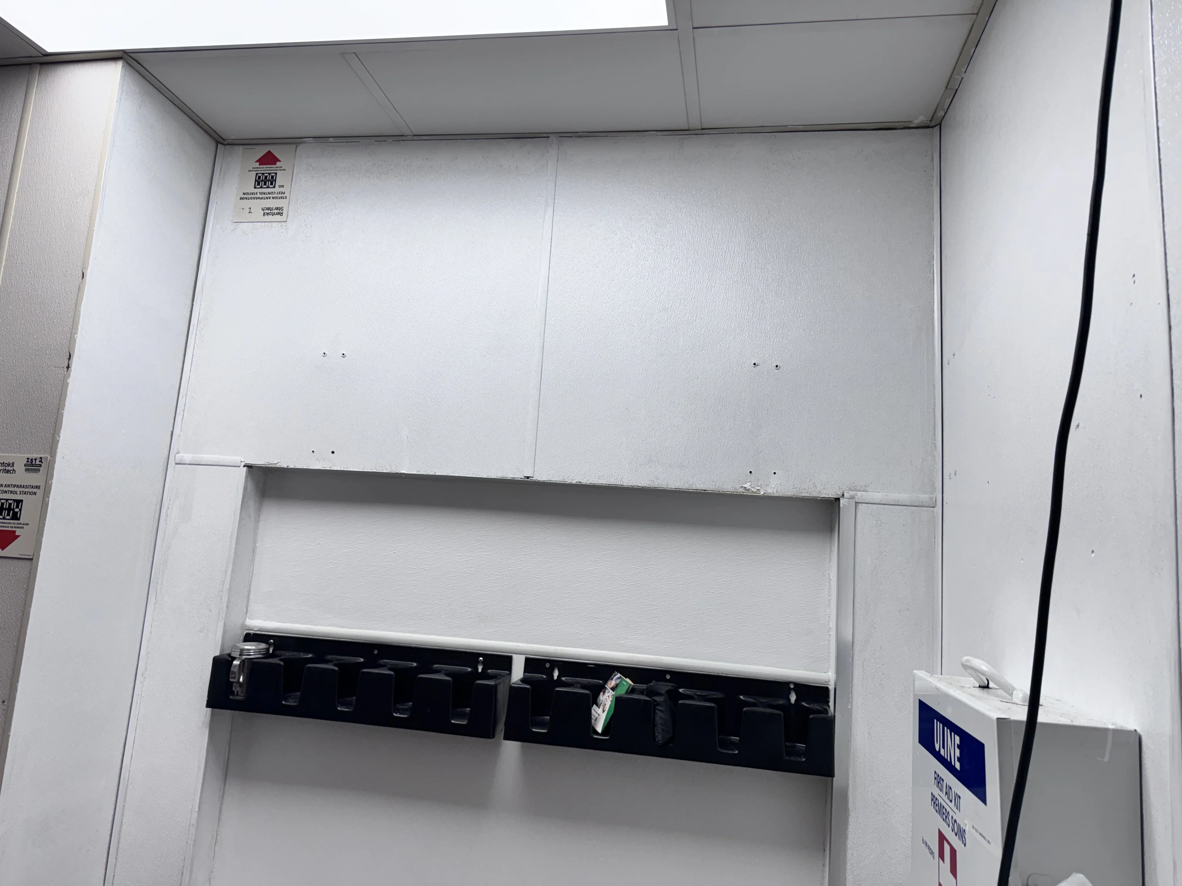 Commercial Kitchen Wall Panel Restoration — before